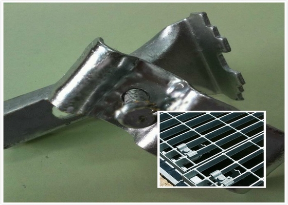 Cina Stainless Steel Bar Grating Clips, End Plate Welding Bar Grating Fasteners pemasok