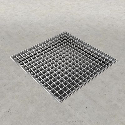 Penutup Saluran Lantai Stainless Steel Kisi-Kisi Lantai Drainase Baja Kisi Saluran untuk Plaza