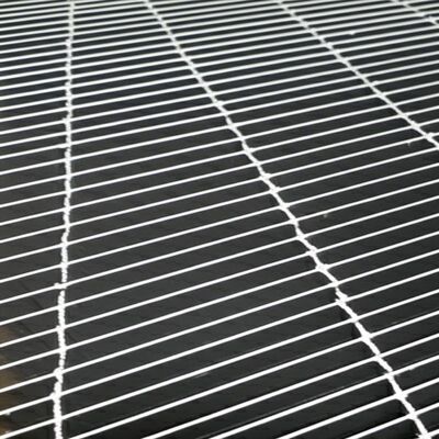 Kisi-kisi Batang Baja Permukaan Rata dengan Batang Penahan 25x3 dan Galvanis Celup Panas untuk Platform Jalur Pejalan Kaki