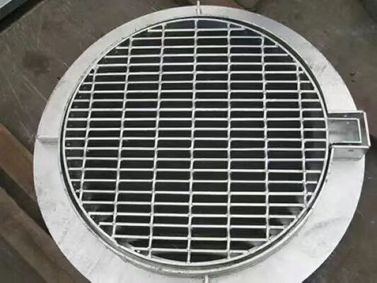 Kisi Stainless Steel 304/316 dengan Pitch Batang Bantalan 30mm untuk Penutup Parit dan Drainase Tahan Korosi