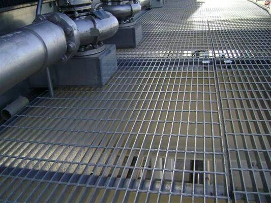 Hot-dip Galvanized Anti-Slip Steel Grating dengan ukuran yang dapat disesuaikan untuk Metal Bar Grating Platform