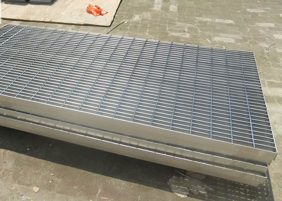 Walkway Stainless Steel Buka Mesh Flooring Twisted Bar Anti Korosif