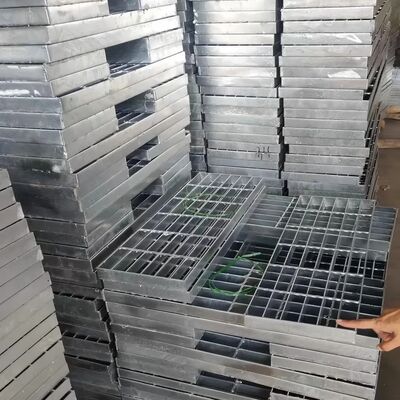 Penutup Saluran Kisi Baja Tahan Lama Galvanis - Kisi Logam Tahan Korosi