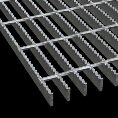 Anti-karat grating baja serrated dengan Hot Dip Galvanizing untuk platform tahan lama