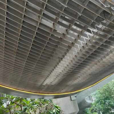 Stainless Steel 316 Kisi Baja Tahan Api Kunci Tekan untuk Plafon Dekoratif dan Penggunaan Struktural